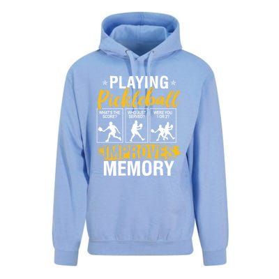 Funny Pickleball Memory Graphic Pickleball Player Cool Gift Unisex Surf Hoodie