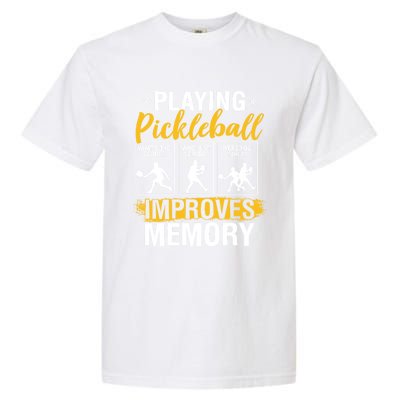 Funny Pickleball Memory Graphic Pickleball Player Cool Gift Garment-Dyed Heavyweight T-Shirt