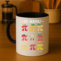Funny Pie Menu Cool Pi Day Pi 3 Coffee Mug