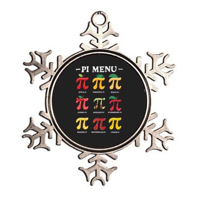Funny Pie Menu Cool Pi Day Pi 3 Metallic Star Ornament