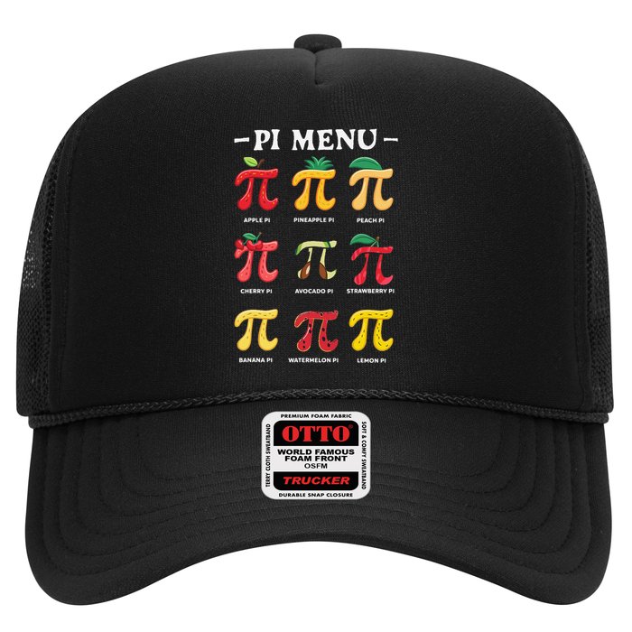 Funny Pie Menu Cool Pi Day Pi 3 Trucker Hat