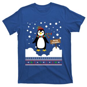 Funny Penguin Merry Christmas Pajama Gift T-Shirt