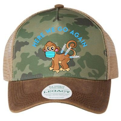 Funny Monkeypox Virus Legacy Tie Dye Trucker Hat