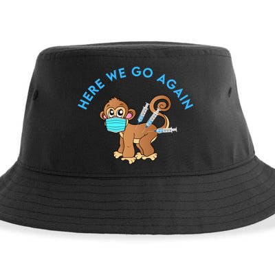 Funny Monkeypox Virus Sustainable Bucket Hat