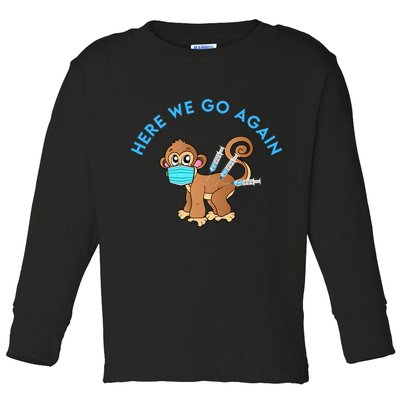 Funny Monkeypox Virus Toddler Long Sleeve Shirt