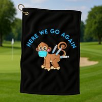 Funny Monkeypox Virus Golf Towel