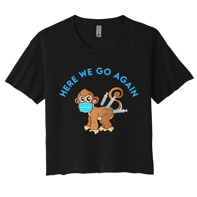 Funny Monkeypox Virus Crop Top