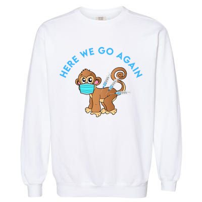 Funny Monkeypox Virus Garment-Dyed Sweatshirt