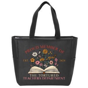 Funny Proud Member Of The Tortured Teachers Department Zip Tote Bag