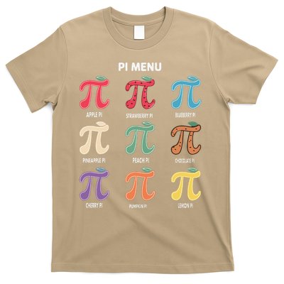 Funny Pi Menu Math Nerd present for Pi Day and Teachers T-Shirt