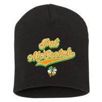 Funny Pat McCrotch St. Patricks Day Shamrock Short Acrylic Beanie