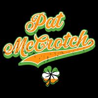 Funny Pat McCrotch St. Patricks Day Shamrock Short Acrylic Beanie