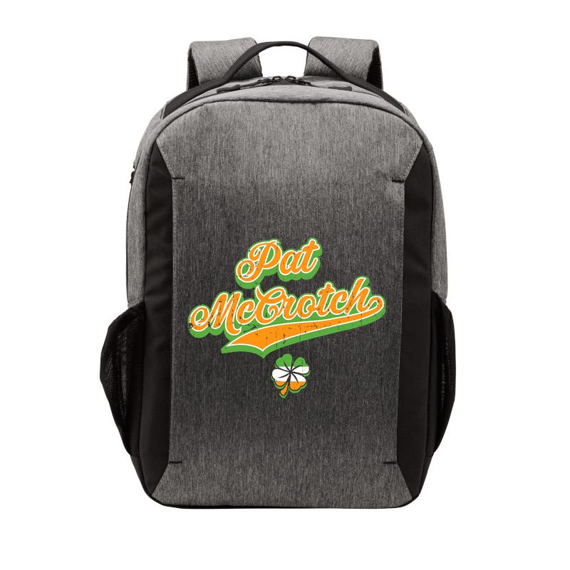 Funny Pat McCrotch St. Patricks Day Shamrock Vector Backpack