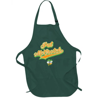 Funny Pat McCrotch St. Patricks Day Shamrock Apron