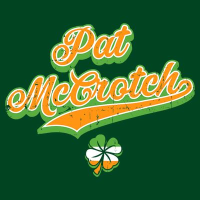 Funny Pat McCrotch St. Patricks Day Shamrock T-Shirt