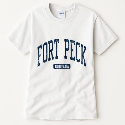 Fort Peck Montana Mt Style Blue Tall T-Shirt