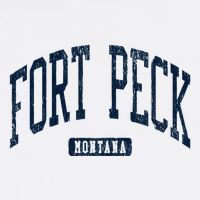 Fort Peck Montana Mt Style Blue 11oz C Handle Ceramic Mug
