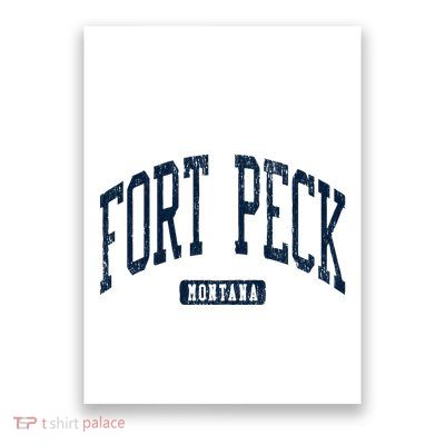 Fort Peck Montana Mt Style Blue Poster