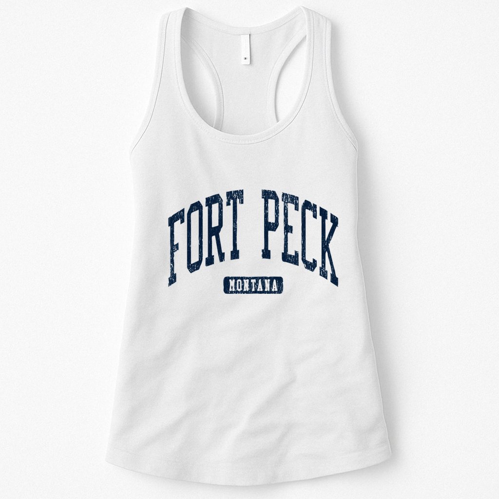 Fort Peck Montana Mt Style Blue Womens Tank Top