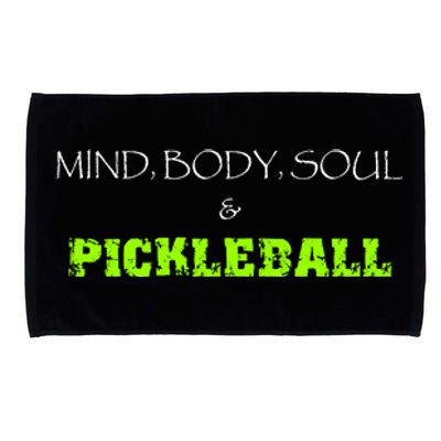 Fun Pickleball, Mind Body Soul, Pickleball For Life Microfiber Hand Towel