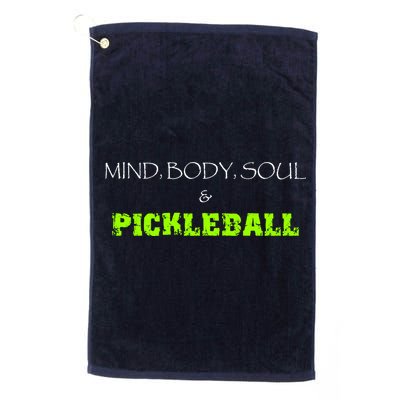 Fun Pickleball, Mind Body Soul, Pickleball For Life Golf Towel