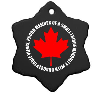 Fringe Proud Member Canadian Truckers Ceramic Star Ornament