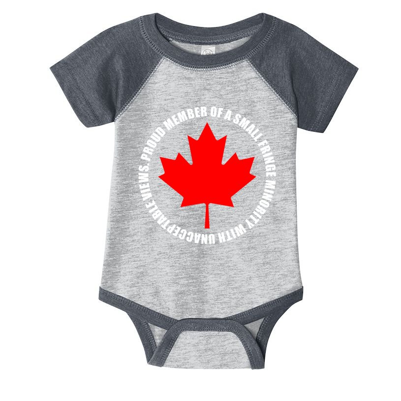 Fringe Proud Member Canadian Truckers Infant Baby Jersey Bodysuit