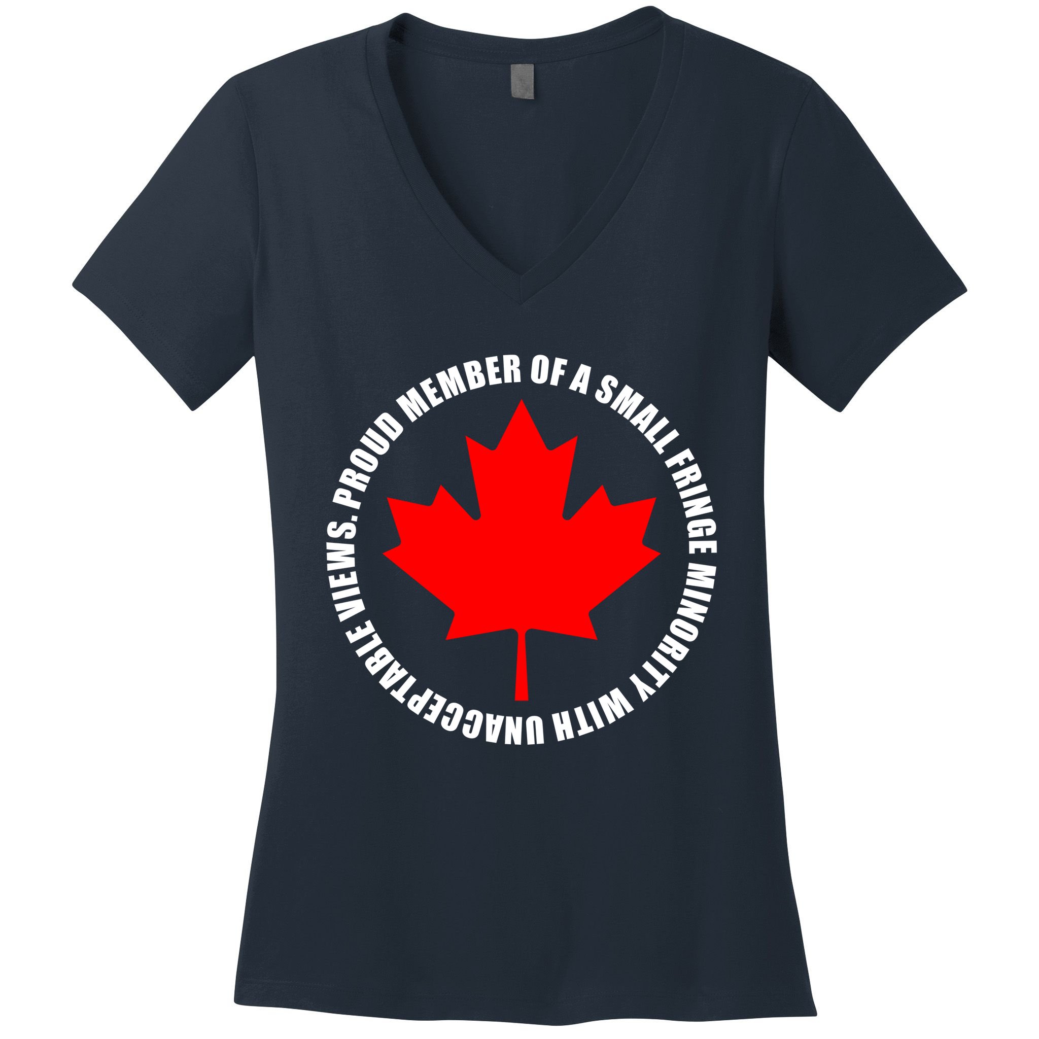 Fringe Proud Member Canadian Truckers Women's V-Neck T-Shirt