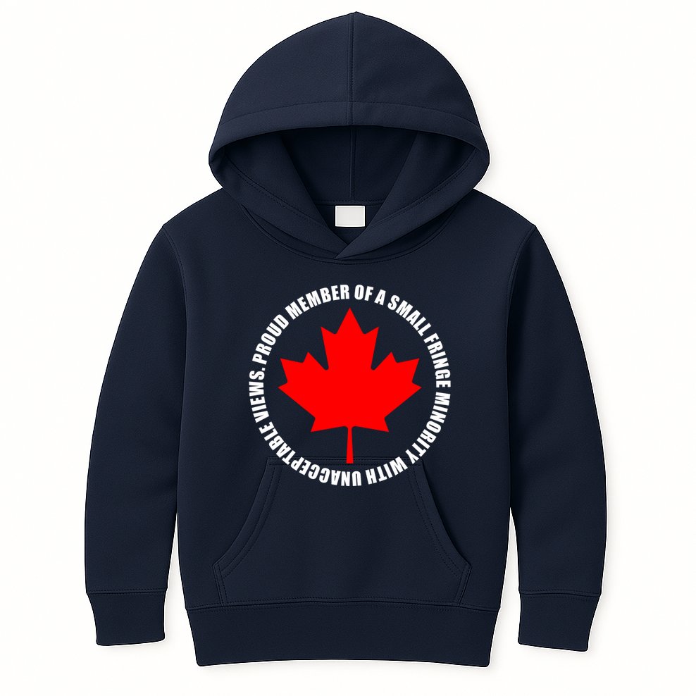 Fringe Proud Member Canadian Truckers Kids Hoodie