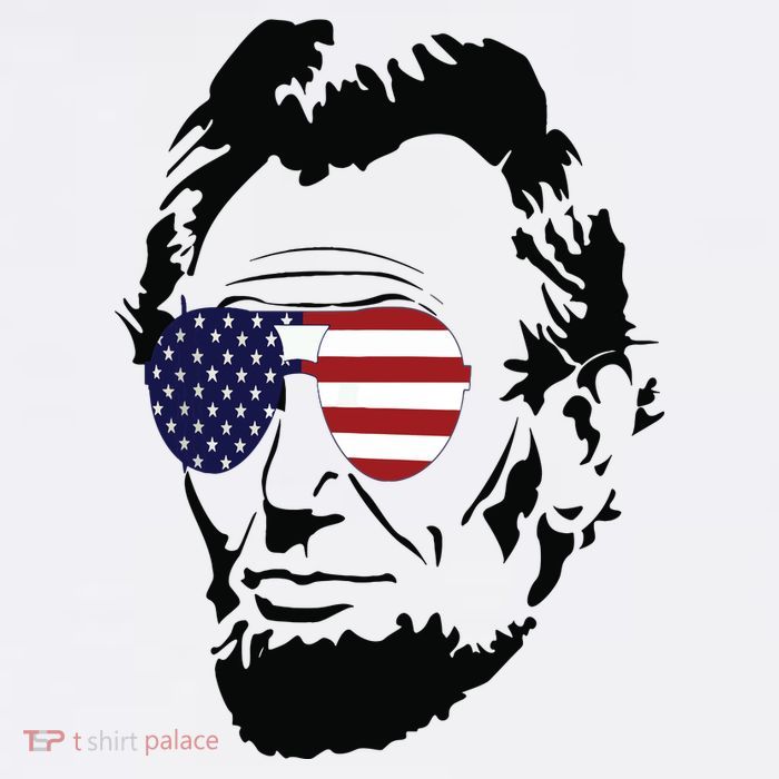 Funny Patriot Merica Abe Lincoln Americana T-Shirt
