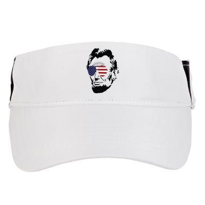 Funny Patriot Merica Abe Lincoln Americana Adult Drive Performance Visor