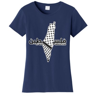 Free Palestine Map Women's T-Shirt