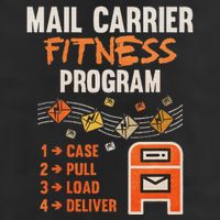 Funny Postman Mail Carrier Rural Carrier Letter Gift 7 Panel Mesh Trucker Snapback Hat