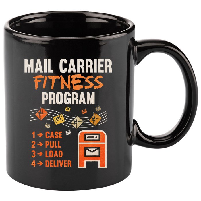 Funny Postman Mail Carrier Rural Carrier Letter Gift 11oz C Handle Ceramic Mug