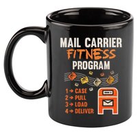 Funny Postman Mail Carrier Rural Carrier Letter Gift 11oz C Handle Ceramic Mug