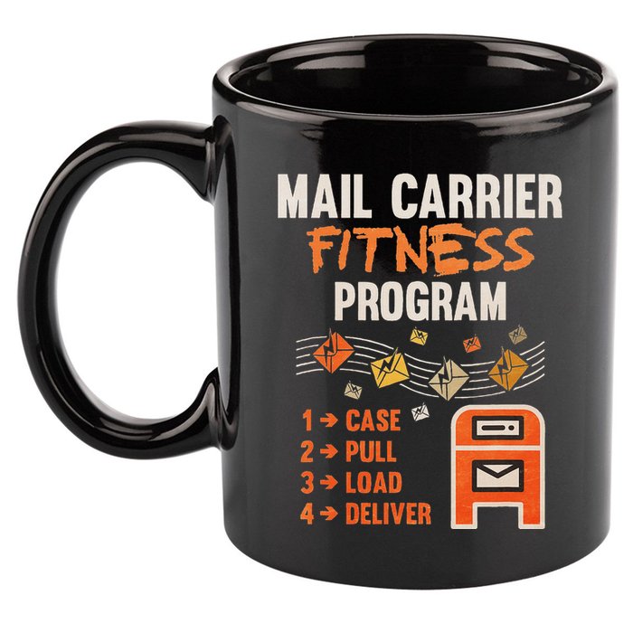 Funny Postman Mail Carrier Rural Carrier Letter Gift 11oz C Handle Ceramic Mug