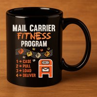 Funny Postman Mail Carrier Rural Carrier Letter Gift 11oz C Handle Ceramic Mug