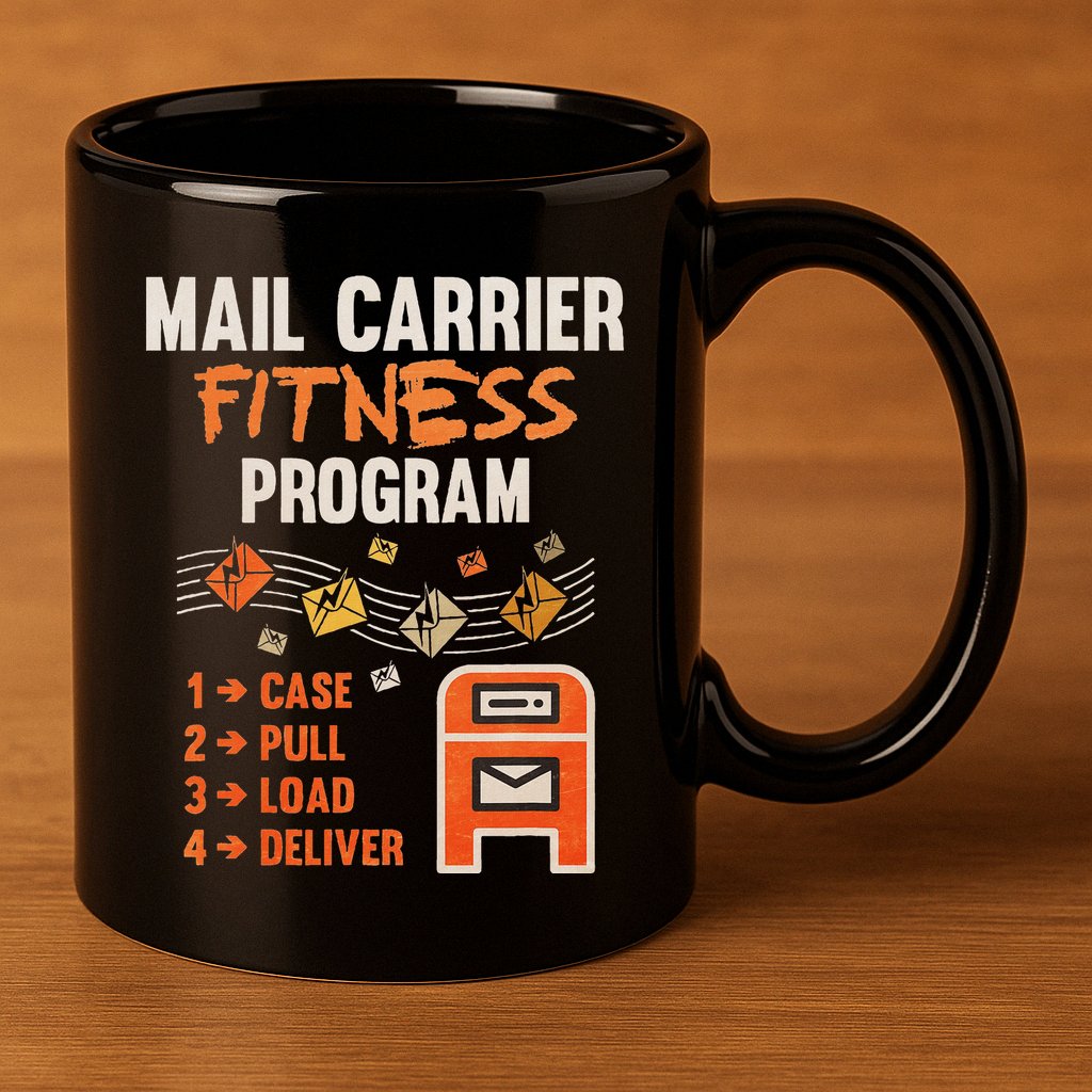 Funny Postman Mail Carrier Rural Carrier Letter Gift 11oz C Handle Ceramic Mug
