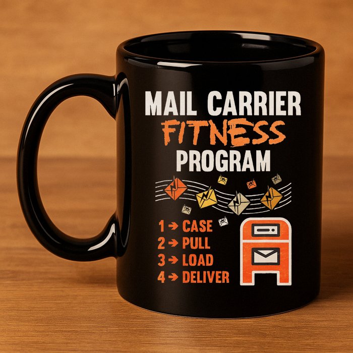 Funny Postman Mail Carrier Rural Carrier Letter Gift 11oz C Handle Ceramic Mug