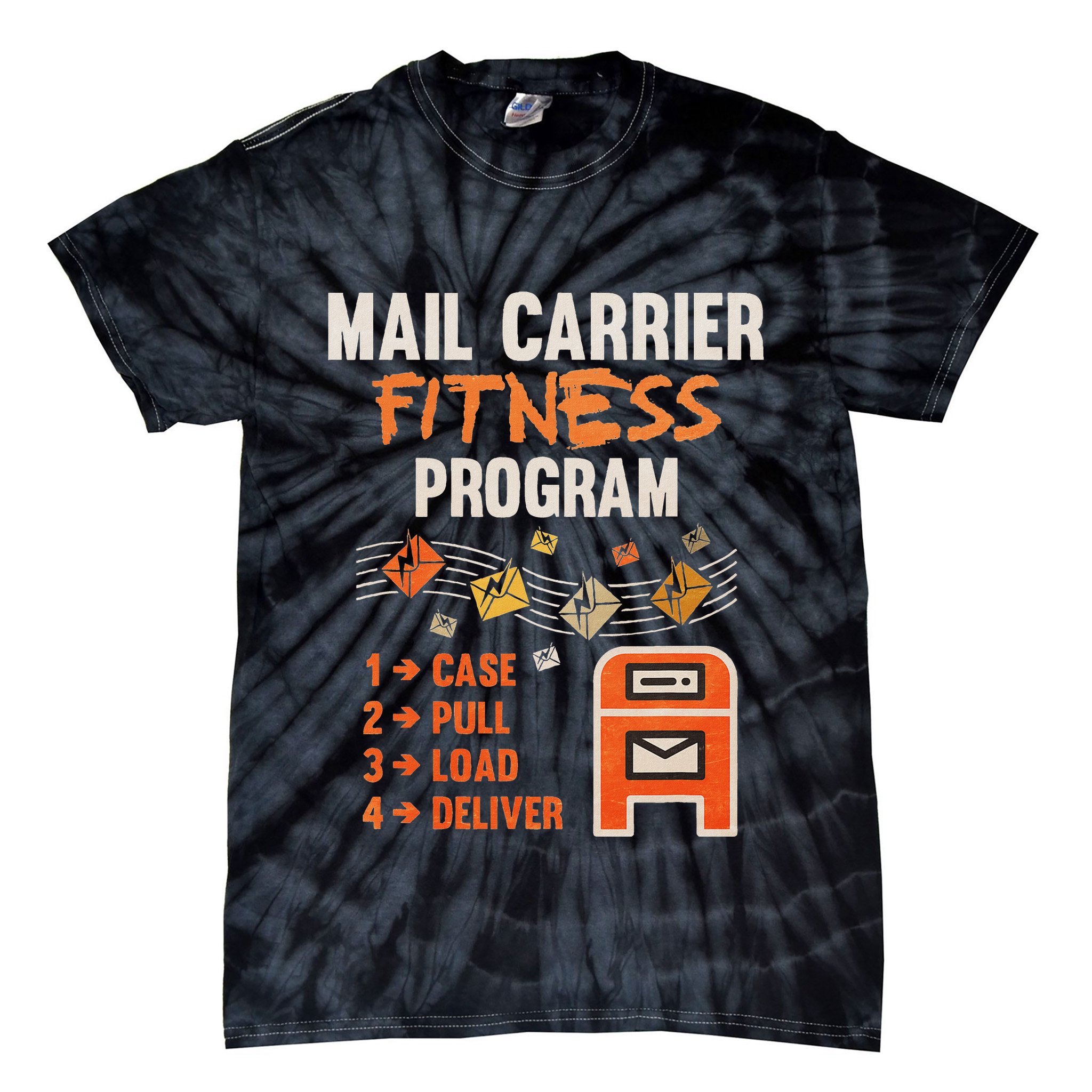 Funny Postman Mail Carrier Rural Carrier Letter Gift Tie-Dye T-Shirt