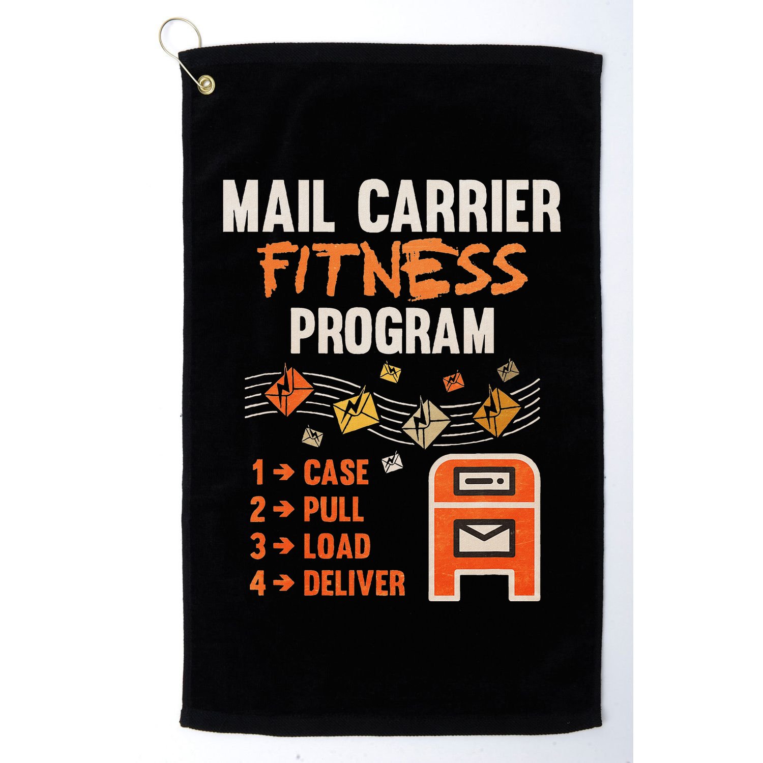 Funny Postman Mail Carrier Rural Carrier Letter Gift Golf Towel