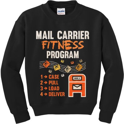 Funny Postman Mail Carrier Rural Carrier Letter Gift Kids Sweatshirt