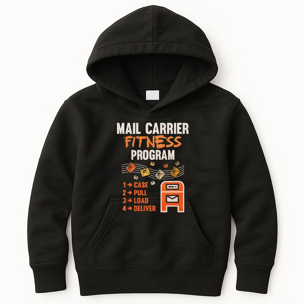 Funny Postman Mail Carrier Rural Carrier Letter Gift Kids Hoodie