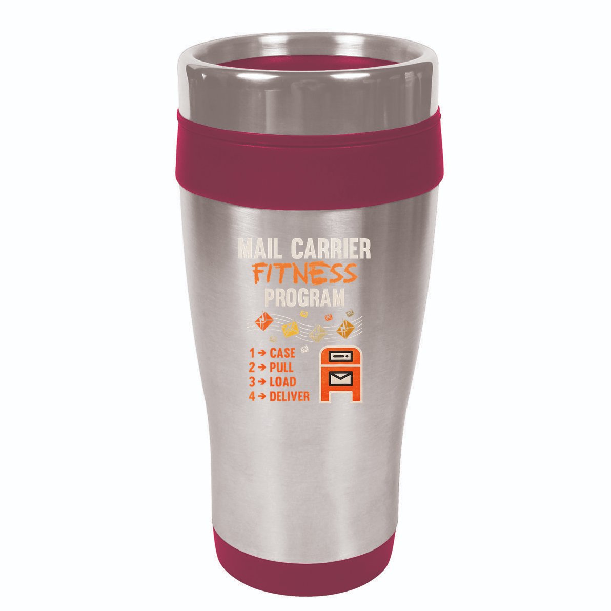 Funny Postman Mail Carrier Rural Carrier Letter Gift 16oz Travel Tumbler