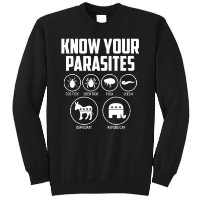 Funny Political Meme Know Your Parasites Sweatshirt