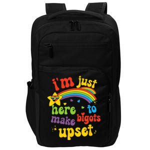 Funny Pride Month LGBT Ally Gay Rights Rainbow Equality Impact Tech Backpack