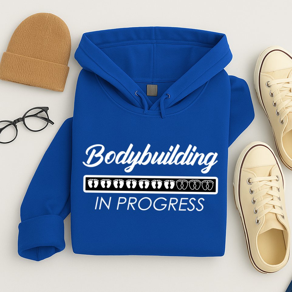 Funny Pregnancy Mommy Bodybuilding In Progress Pregnant Mom Gift Hoodie