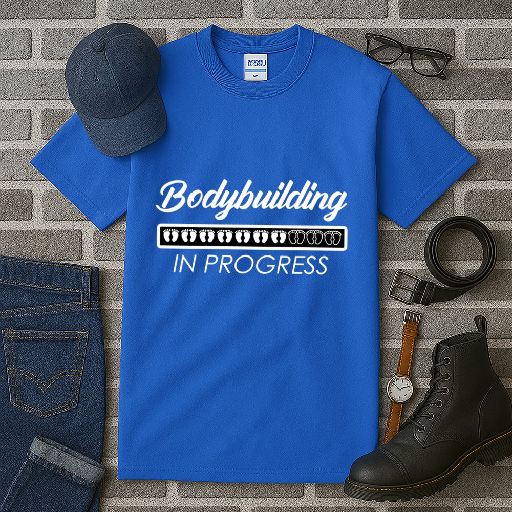 Funny Pregnancy Mommy Bodybuilding In Progress Pregnant Mom Gift Tall T-Shirt