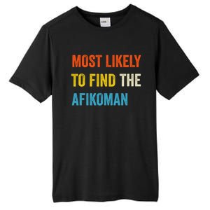 Funny Passover Most Likely To Find The Afikoman Tall Fusion ChromaSoft Performance T-Shirt