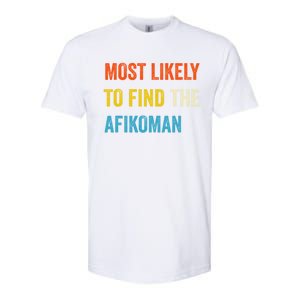 Funny Passover Most Likely To Find The Afikoman Softstyle CVC T-Shirt